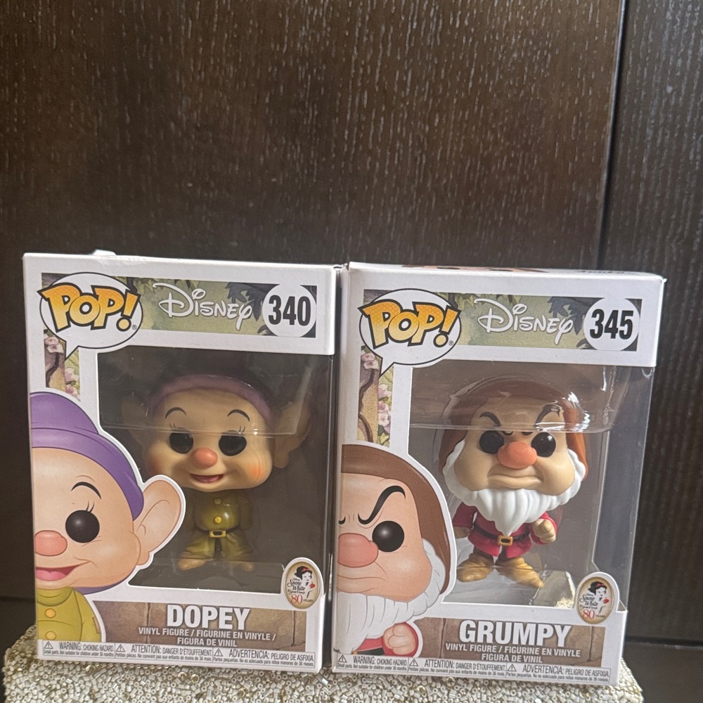 Disney Pop! Vinyl Figures - Dopey and Grumpy